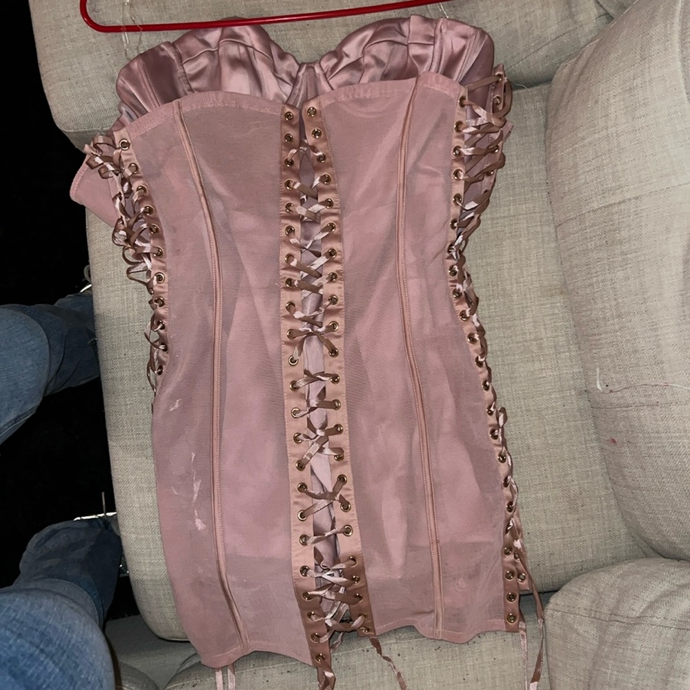 Blush colored dress